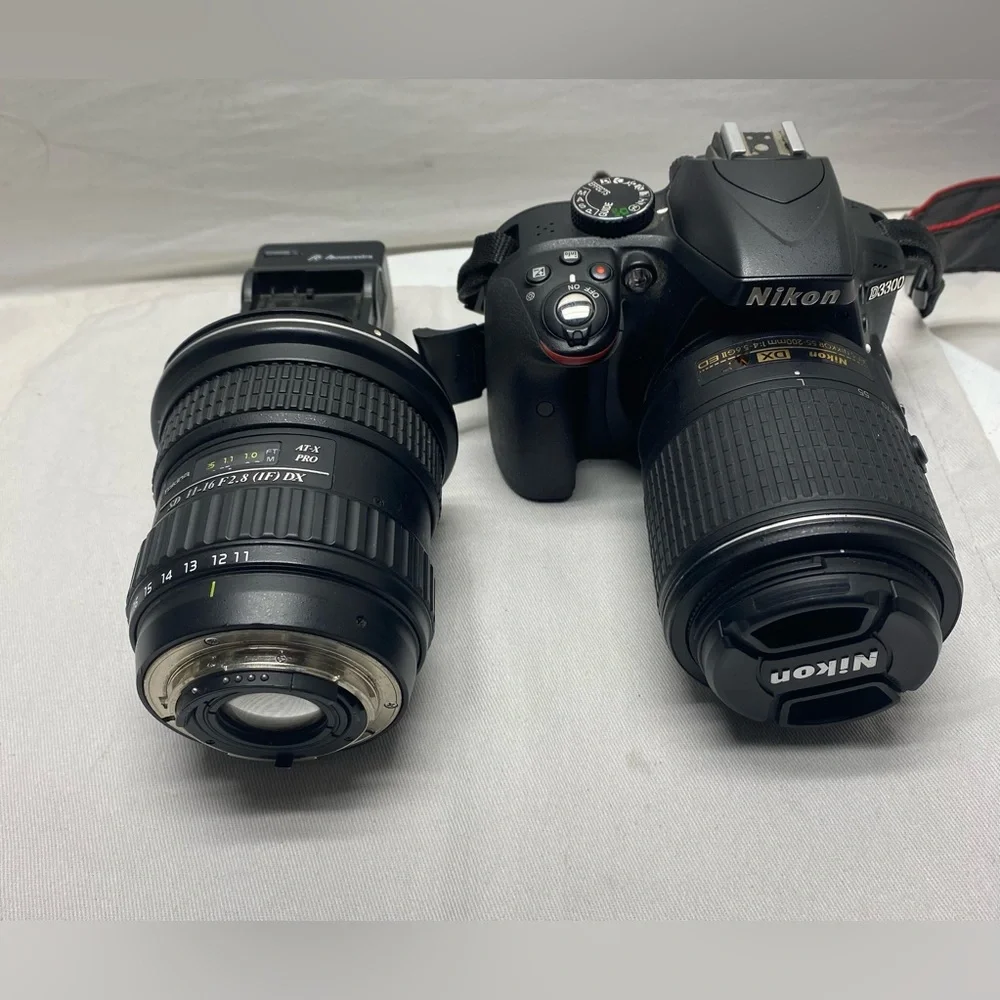 Nikon D D3300 24.2MP Digital SLR Camera - Black (Kit w/ 18-55mm & Tokina 11-16M)